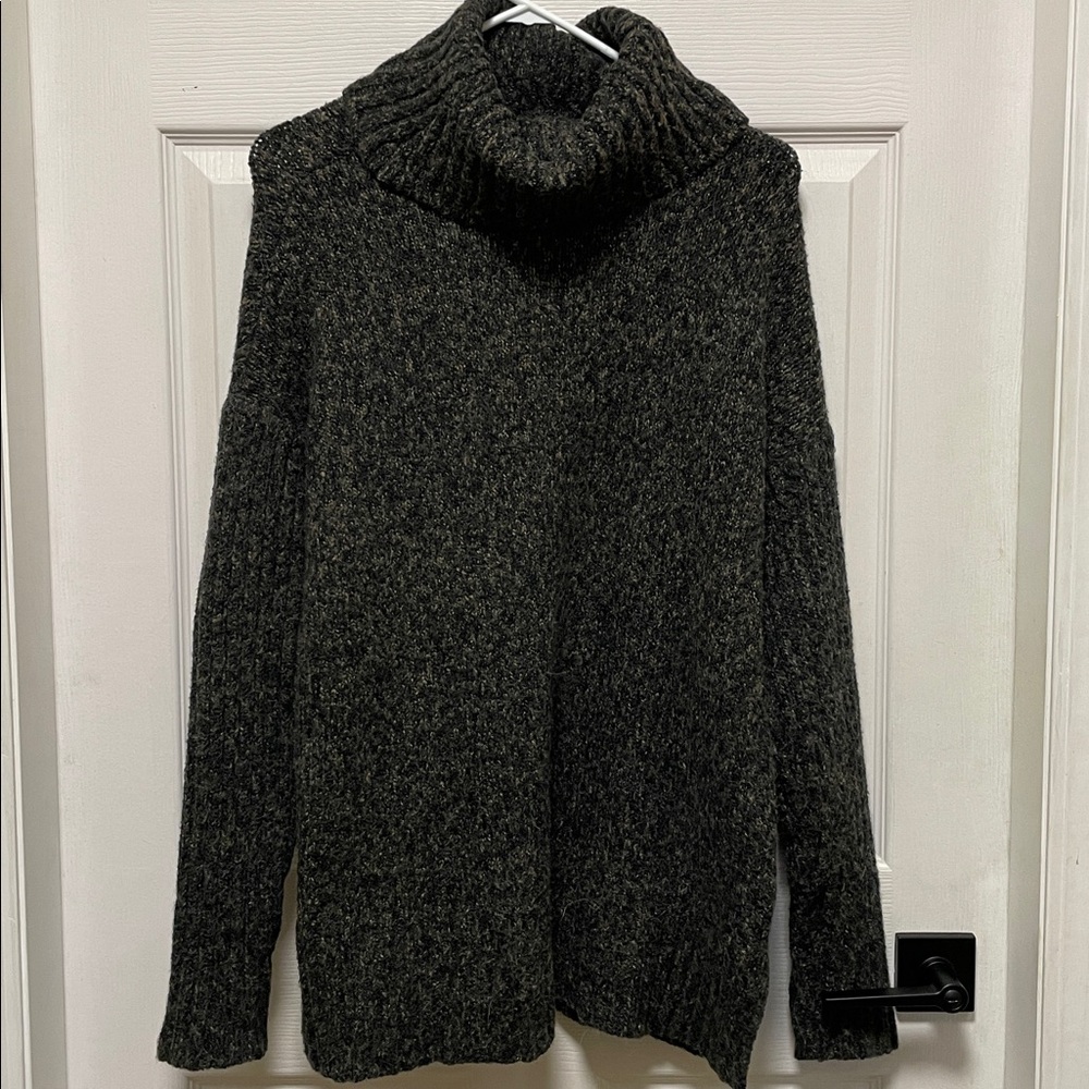 Backdrop | Oversized | Chunky | Cowl/Turtleneck | Black/Brown | Sweater | Size S - Picture 6 of 13